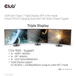 NB ACC DOCKING STATION/USB-C 100W CSV-1565 CLUB3D - Image 3