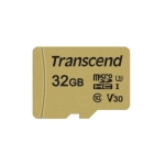 MEMORY MICRO SDHC 32GB W/ADAPT/UHS-I TS32GUSD500S TRANSCEND