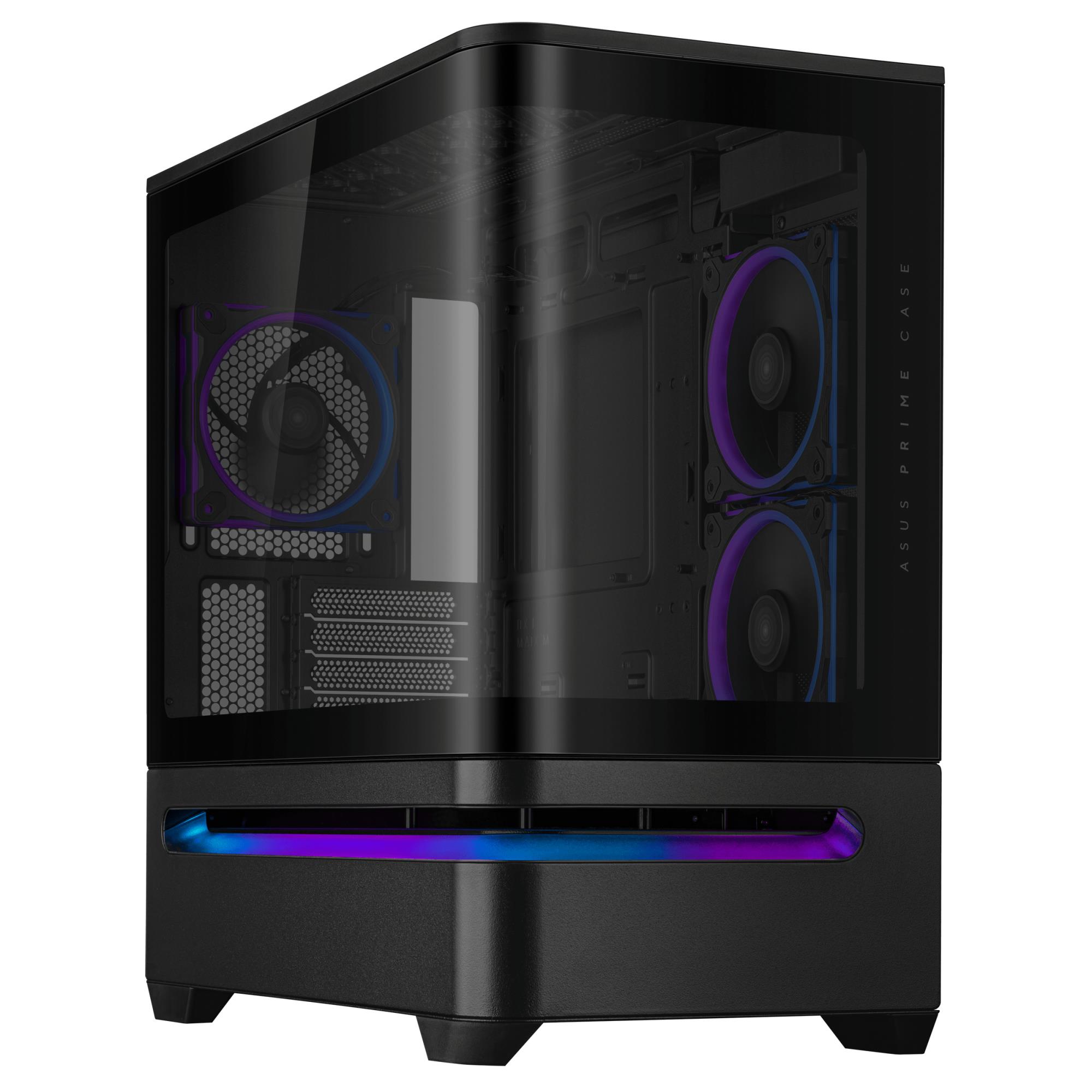 3e05b612-7453-4823-ac46-e2a30d4a55d3 Case ASUS micro ATX/Mini-ITX Black Midi Tower PC Prime AP202 ARGB PRIMEAP202TG - Image 1