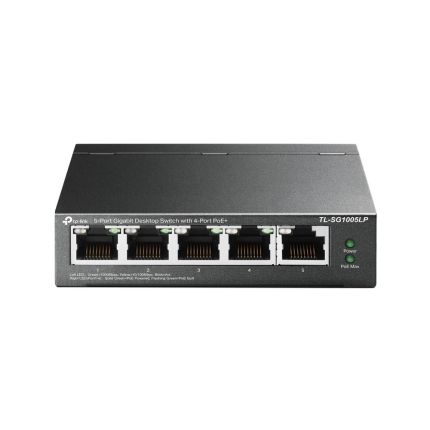TP-LINK Switch|TP-LINK|Desktop/pedestal|5x10Base-T / 100Base-TX / 1000Base-T|PoE ports 1|TL-SG1005LP