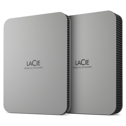 External HDD LACIE Mobile Drive 2TB USB-C Colour Silver STLP2000400