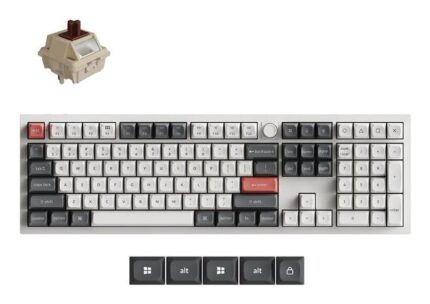 KEYCHRON KEYBOARD WRL Q6 ULTRA/WHITE Q6U-P3 KEYCHRON