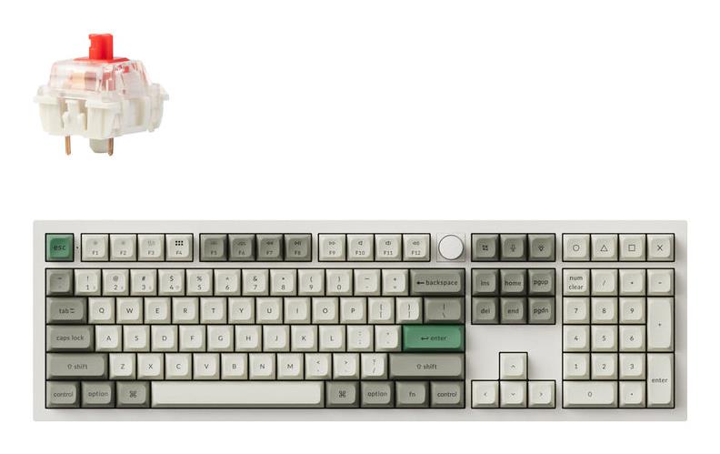 448cccba-da64-43a2-88e1-dd549da329d7 KEYCHRON KEYBOARD WRL Q6 MAX RGB/SHELL WHITE Q6M-P1 KEYCHRON - Image 1