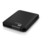 External HDD WESTERN DIGITAL Elements Portable 1TB USB 3.0 Colour Black WDBUZG0010BBK-WESN - Image 2