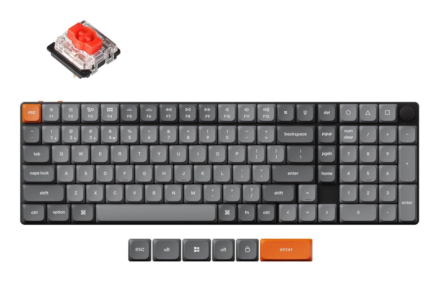 468df0fa-00bb-4edc-a3c9-7d3f5c96f30b KEYBOARD WRL K17 MAX RGB/BLACK K17M-H1 KEYCHRON - Image 1