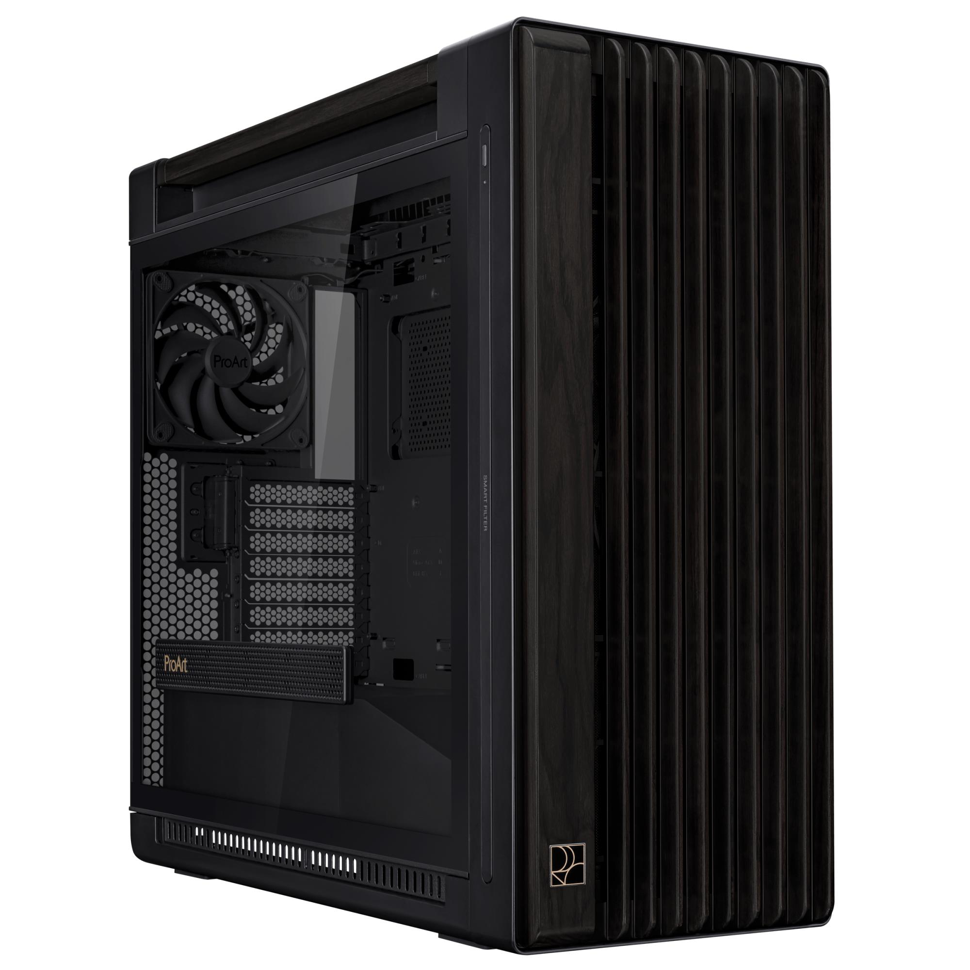 488b8788-db18-4657-bedb-b2f10d82ca45 ASUS Case|ASUS|ProArt PA602 Wood Edition - Tempered Glass Panel|MidiTower|Case product features Transparent panel|ATX|EATX|MicroATX|MiniDTX|MiniITX|Colour Black|PROARTPA602WOODTGPWM - Image 1
