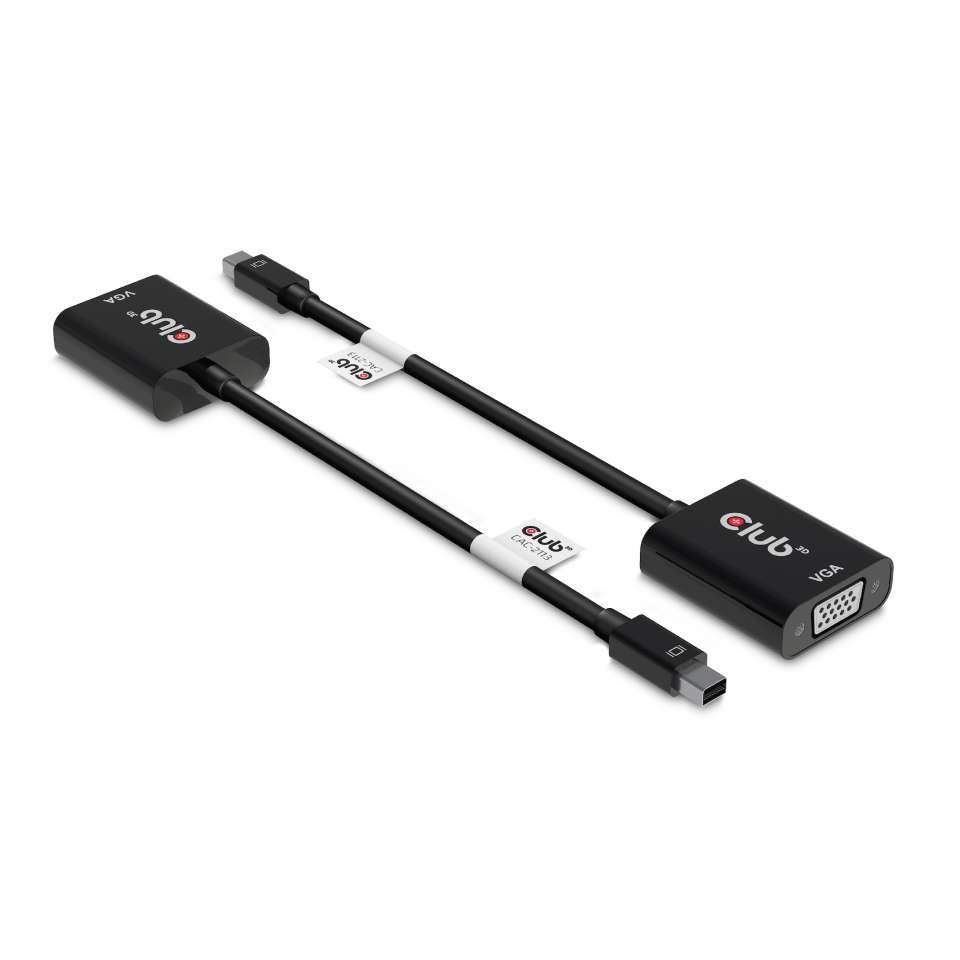 49627d90-2123-4e87-b1b1-29d5294032f4 I/O ADAPTER MINI DP TO VGA/M/F CAC-2113 CLUB3D - Image 1