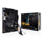 Mainboard ASUS AMD B550 SAM4 ATX Memory DDR4 Memory slots 4 1xPCI-Express 3.0 1x 1xPCI-Express 3.0 4x 1xPCI-Express 4.0 16x 2xM.2 1xHDMI 1xDisplayPort 2xAudio-In 3xAudio-Out 2xUSB 2.0 1xUSB type C 5xUSB 3.2 1xOptical S/PDIF 1xRJ45 TUFGAMB550-PLUSWIFIII