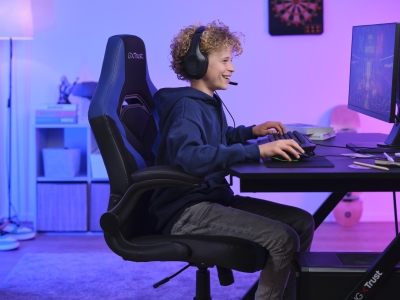 GAMING CHAIR GXT 703B RIYE/BLUE 25129 TRUST - Image 8