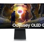 SAMSUNG Monitor|SAMSUNG|34"|Gaming/Smart/Curved/21 : 9|Panel OLED|3440x1440|21:9|175Hz|0.03 ms|Speakers|Swivel|Height adjustable|Tilt|LS34DG850SUXDU