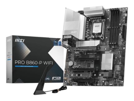 MSI Mainboard|MSI|Intel B860 Express|LGA1851|ATX|Memory DDR5|Memory slots 4|2xPCI-Express 4.0 1x|1xPCI-Express 4.0 4x	|1xPCI-Express 5.0 16x|3xM.2|1xHDMI|1xDisplayPort|8xUSB 2.0|2xUSB 3.2|1xUSB-C|1xRJ45|3xAudio port|1xThunderbolt|PROB860-PWIFI
