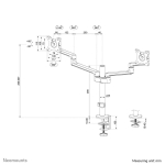 MONITOR ACC DESK MOUNT 17-27''/DUAL DS60-425WH2 NEOMOUNTS - Image 20
