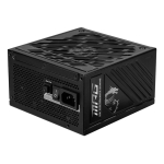 Power Supply MSI MPG A850GS PCIE5 ATX 3.1 850 Watts Efficiency 80 PLUS GOLD PFC Active MPGA850GSPCIE5
