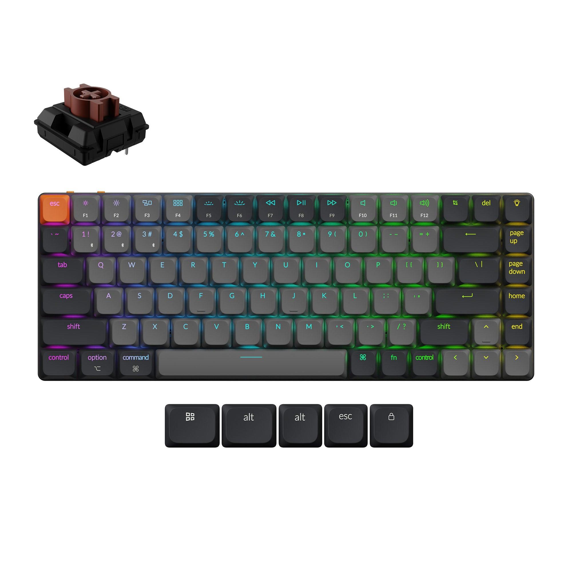 5420c525-03fe-4d4d-a650-a883d4cd829e KEYBOARD WRL K3 RGB/BLACK K3X-B3 KEYCHRON - Image 1