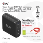 MOBILE TRAVEL CHARGER USB-C/100W CAC-1912EU CLUB3D - Image 4