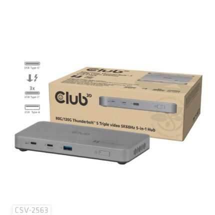 CLUB3D I/O HUB THUNDERBOLT 5IN1/180W CSV-2563 CLUB3D