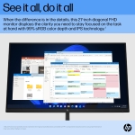 LCD Monitor HP E27 G5 27" Business Panel IPS 1920x1080 16:9 5 ms 6N4E2AA - Image 10