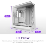 Case NZXT ATX/micro ATX/Mini-ITX/EATX White Midi Tower PC CM-H92FW-01 - Image 2