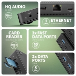 NB ACC DOCKING STATION/12IN1 HMC-U4 AXAGON - Image 9