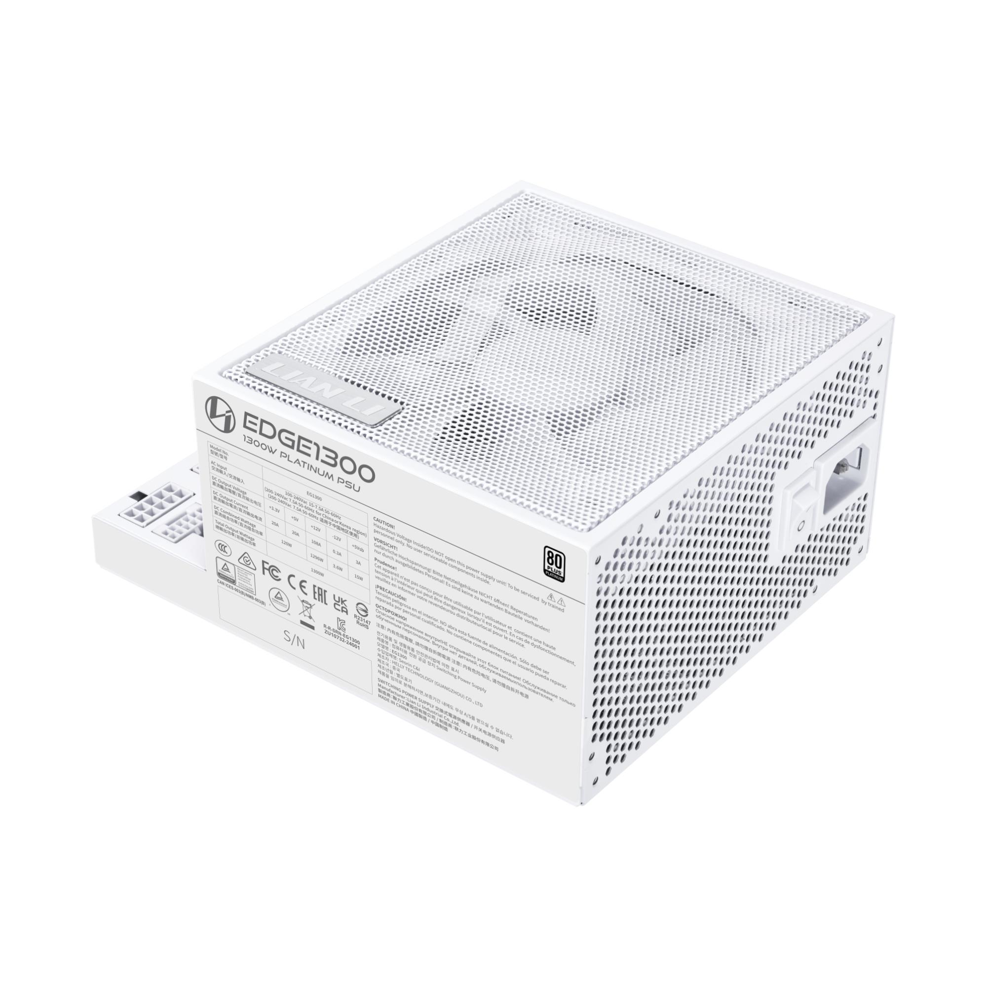 5a99d273-5831-471a-91fb-e407540078b5 Power Supply LIAN LI EDGE850 850 Watts Efficiency 80 PLUS PLATINIUM PFC Active G9P.EG0850.WE00.EU - Image 1