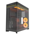 Case MONTECH HS02 PRO MidiTower Case product features Removeable HDD basket/Transparent panel Not included ATX MicroATX MiniITX Colour Black HS02PRO(B) - Image 4