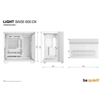 Case BE QUIET LIGHT BASE 600 DX Tower Case product features Transparent panel ATX MicroATX MiniITX Colour White BGW66 - Image 10