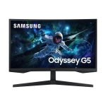 LCD Monitor SAMSUNG LS27CG552EUXEN 27" Gaming/Curved Panel VA 2560x1440 16:9 165 Hz Matte 1 ms Height adjustable Colour Black LS27CG552EUXEN