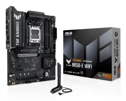 ASUS Mainboard|ASUS|AMD B850|SAM5|ATX|Memory DDR5|Memory slots 4|1xPCI-Express 4.0 1x|1xPCI-Express 4.0 16x|1xPCI-Express 5.0 16x|3xM.2|1xHDMI|1xDisplayPort|3xUSB 2.0|4xUSB 3.2|1xUSB-C|1xRJ45|3xAudio port|TUFGAMINGB850-EWIFI