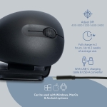 MOUSE USB OPTICAL WRL TWISTER/BLACK RGOTWBMWLBL R-GO TOOLS - Image 12