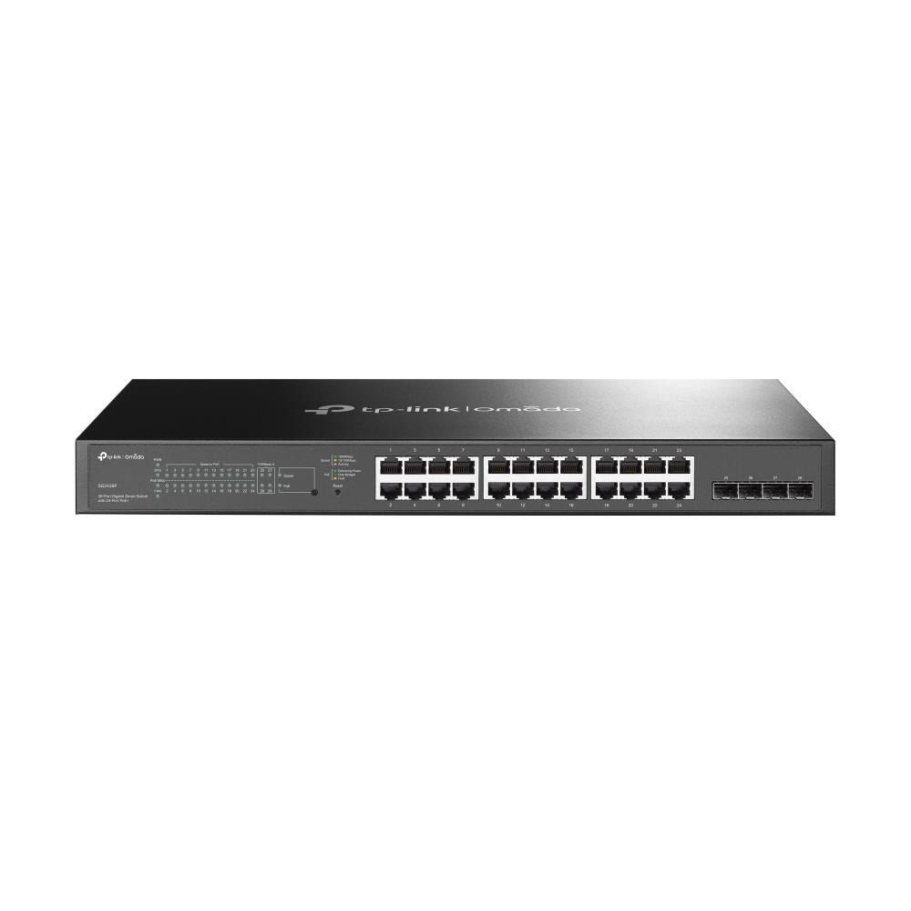 62755332-e855-40e8-b48f-92544e9c3cd8 TP-LINK Switch|TP-LINK|Omada|TL-SG2428P|Type L2+|24x10Base-T / 100Base-TX / 1000Base-T|4xSFP|PoE+ ports 24|250 Watts|TL-SG2428P - Image 1