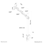 TV SET ACC DESK MOUNT SILVER/FPMA-D935POLE70 NEOMOUNTS - Image 3