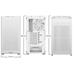 Case BE QUIET BGW75 MidiTower Case product features Transparent panel Not included ATX MicroATX MiniITX Colour White BGW75 - Image 2