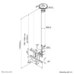 TV SET ACC CEILING MOUNT 10-26/FPMA-C100WHITE NEOMOUNTS - Image 3
