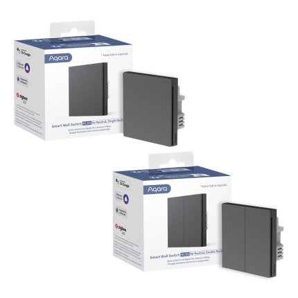 AQARA SMART HOME WIRED SWITCH SINGLE/WS-EUK01 GREY AQARA