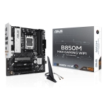 Mainboard ASUS AMD B850 SAM5 Micro-ATX Memory DDR5 Memory slots 4 3xPCI-Express 4.0 16x 1xPCI-Express 5.0 16x 3xM.2 1xHDMI 1xDisplayPort 5xUSB 2.0 2xUSB 3.2 2xUSB-C 1xRJ45 3xAudio port B850MMAXGAMINGWIFI