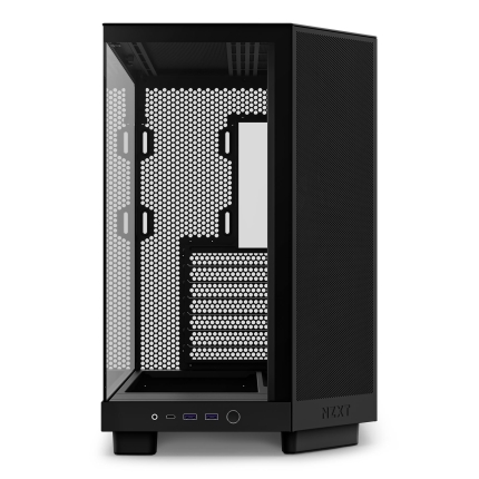 Case NZXT H6 Flow MidiTower Not included ATX MicroATX MiniITX Colour Black CC-H61FB-01