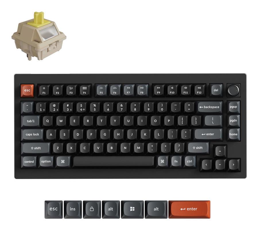 723590d0-bfb4-4187-adf5-99fa0ad8032f KEYBOARD WRL V1 ULTRA/BLACK V1U-D4 KEYCHRON - Image 1