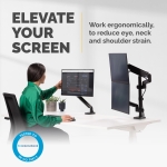 MONITOR ACC ARM DUAL/PLATINUM 8043401 FELLOWES - Image 2