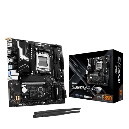 Mainboard ASROCK AMD B850 SAM5 Micro-ATX Memory DDR5 Memory slots 2 B850M-XWIFIR2.0