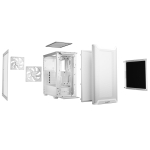 Case BE QUIET BGW75 MidiTower Case product features Transparent panel Not included ATX MicroATX MiniITX Colour White BGW75 - Image 4