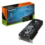 GIGABYTE Graphics Card|GIGABYTE|NVIDIA GeForce RTX 5070|12 GB|GDDR7|192 bit|PCIE 5.0 16x|GPU 2587 MHz|Triple slot Fansink|1xHDMI|3xDisplayPort|GV-N5070EAGLEOC-12GD