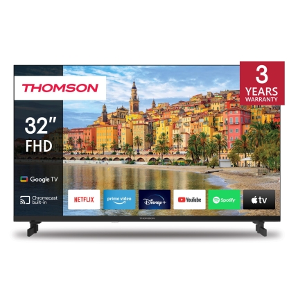 TV Set THOMSON 32" Smart/FHD 1920x1080 Wireless LAN Bluetooth Google TV Black 32FG2S14