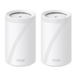 TP-LINK Wireless Router|TP-LINK|Wireless Access Point / Router|2-pack|9300 Mbps|Mesh|Wi-Fi 7|USB 3.0|4x2.5GbE|LAN  WAN ports 4|Number of antennas 4|DECOBE65(2-PACK)