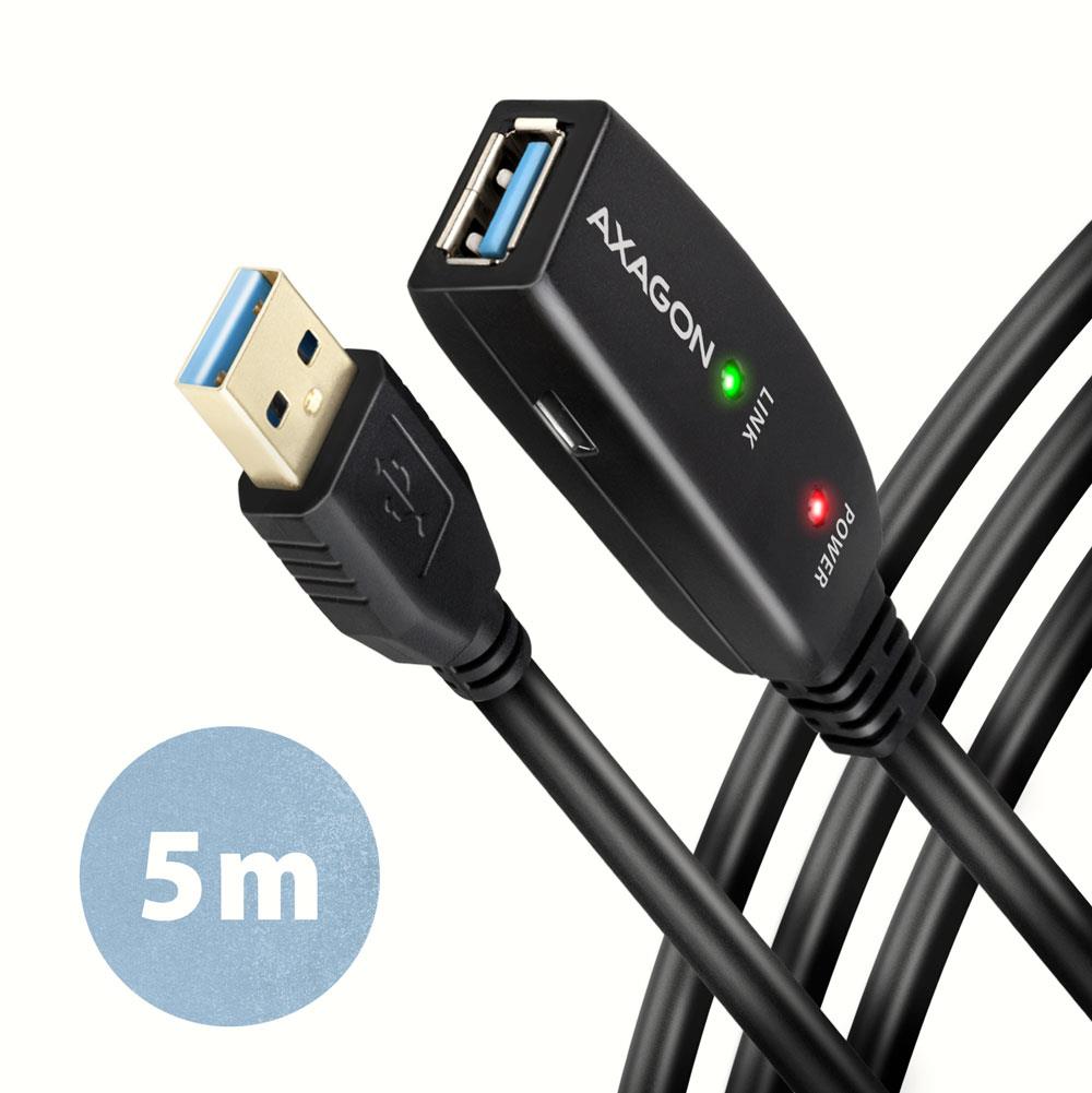 7c78d35e-09c5-4950-91a1-1aeabc235588 AXAGON CABLE USB3.2 A-M/A-F ACTIVE/5M ADR-305 AXAGON - Image 1