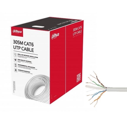 CABLE CAT6 UTP 305M WHITE/PFM920I-6UN-C DAHUA