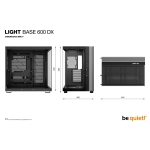 Case BE QUIET LIGHT BASE 600 DX Tower Case product features Transparent panel ATX MicroATX MiniITX Colour Black BGW65 - Image 10