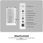 Case ENDORFY ATX/micro ATX/Mini-ITX White Midi Tower PC EY2A018 - Image 43