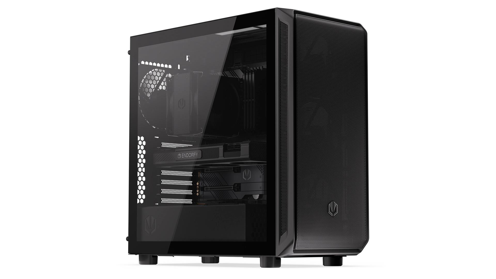 7f05847b-1fd9-494b-a380-688418498417 Case ENDORFY Arx 700 Air MidiTower Case product features Transparent panel ATX MicroATX MiniITX Colour Black EY2A012 - Image 1
