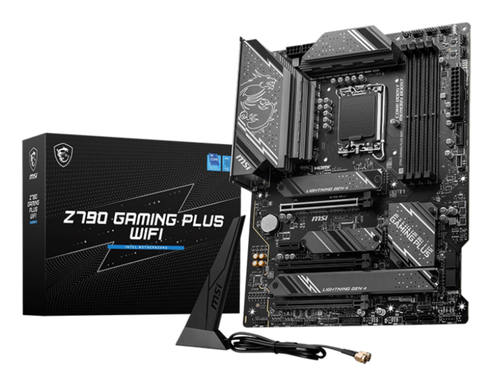 7f1c6880-5dbc-4d20-adc1-9d7fb4cbe9b6 MSI Mainboard|MSI|Intel Z790|LGA1700|ATX|Memory DDR5|Memory slots 4|1xPCI-Express 1x|3xPCI-Express 16x|4xM.2|1xHDMI|1xDisplayPort|4xUSB 2.0|3xUSB 3.2|1xUSB-C|1xPS/2|6xAudio port|Z790GAMINGPLUSWIFI - Image 1