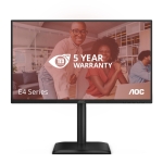 LCD Monitor AOC  60.5 cm (23.8") 1920 x 1080 pixels Full HD Native aspect ratio 16:9 LED Flat 24E4U